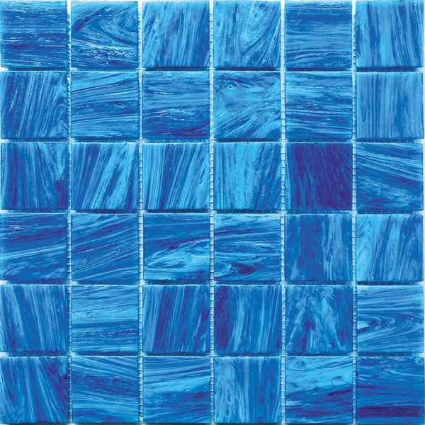 Underwater Pool Blue 2  Mixed Squares Glass Tile Online Hot Sale