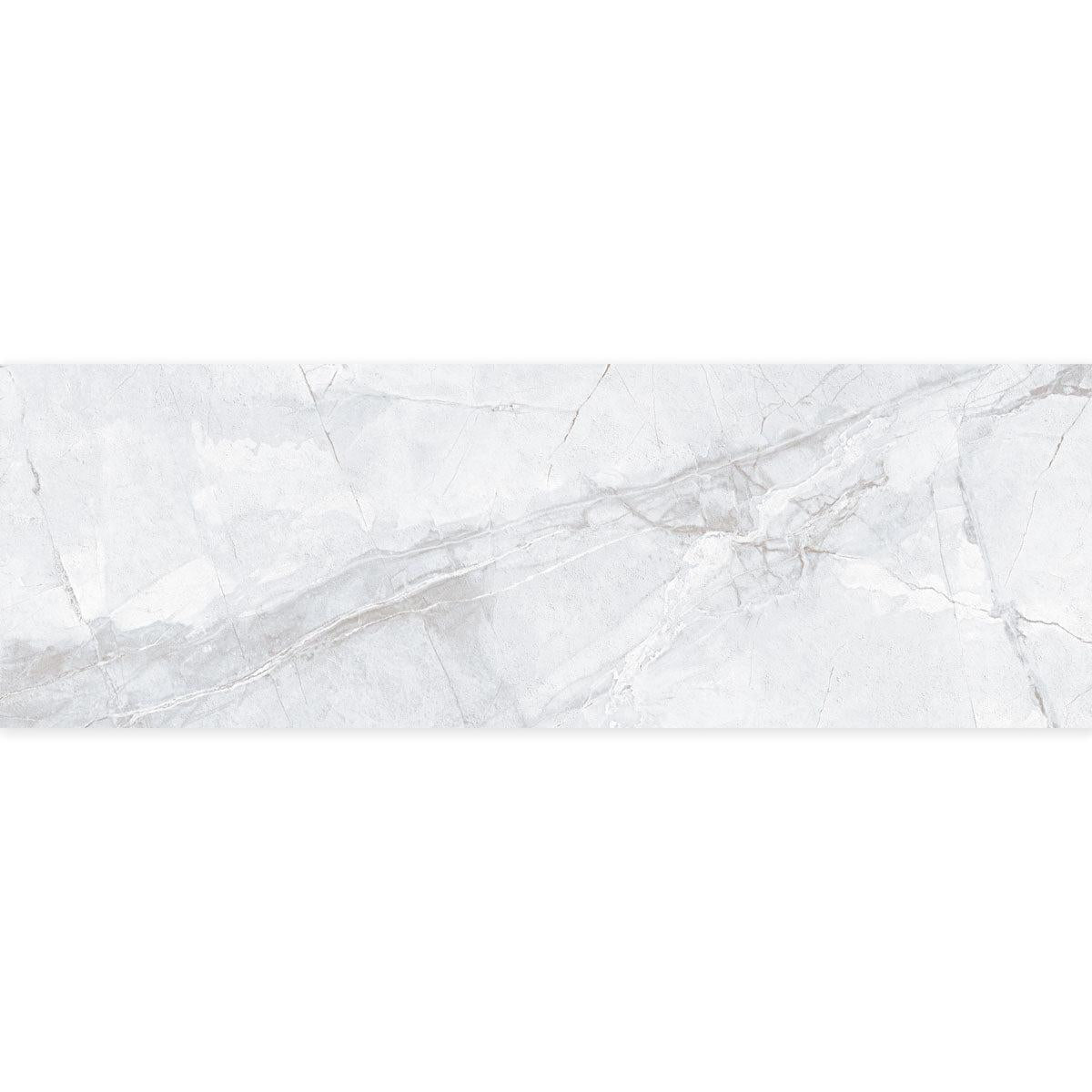 Panorama Gray Marbled Ceramic Tile 16×48 Sample For Sale