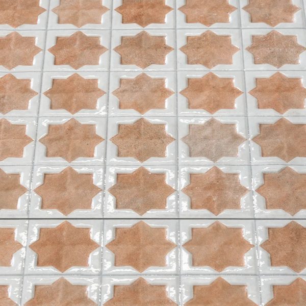 Sultana Celeste Terracotta Porcelain Tile 12x22 Sample Online now