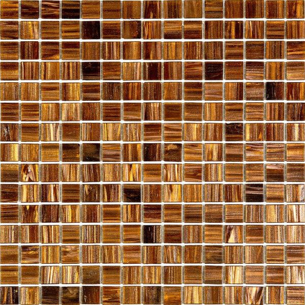 Amber Shimmer Mixed Squares Glass Pool Tile Sample Online now